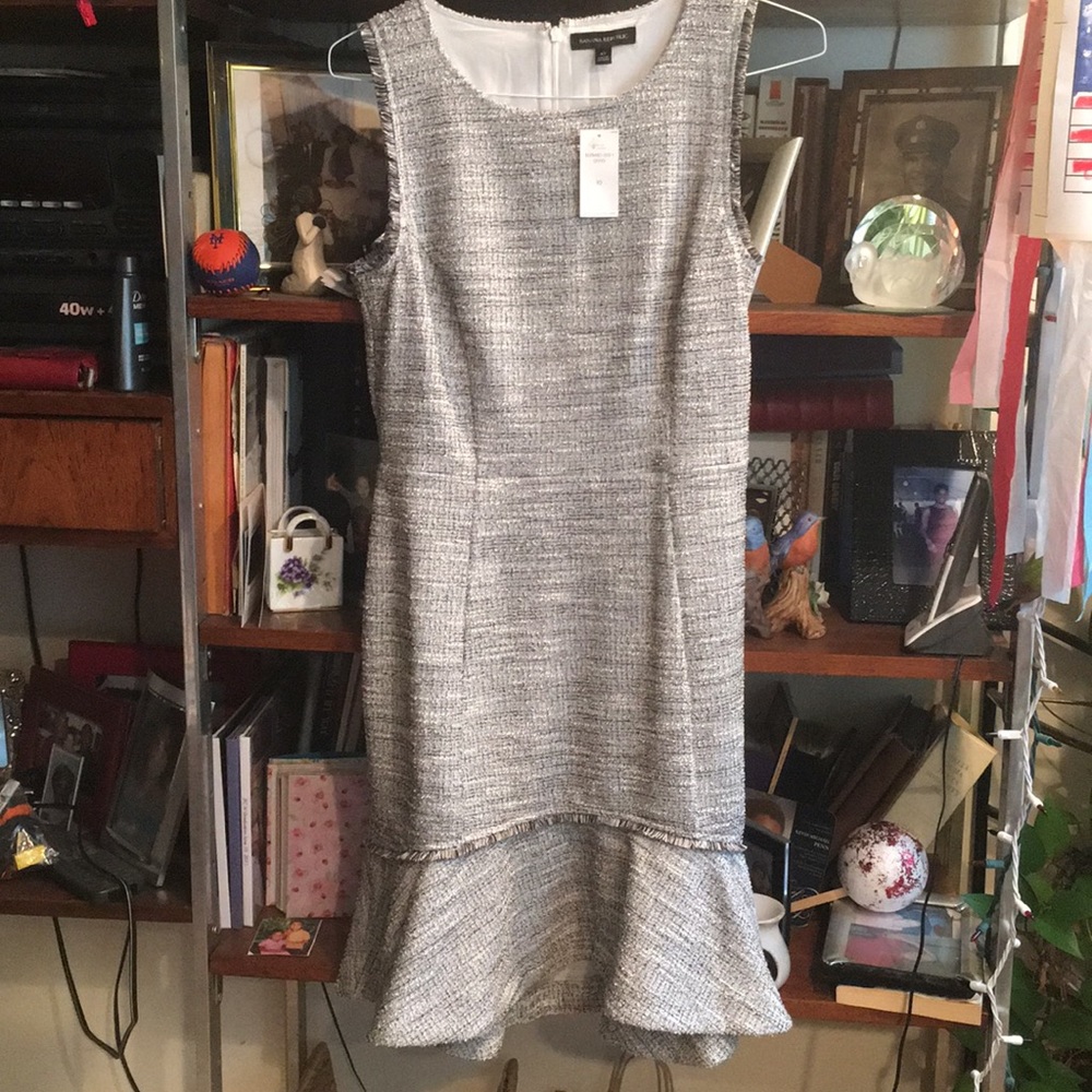 Gray Tweed Banana Republic Dress